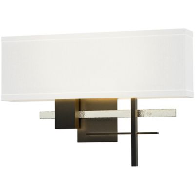 Hubbardton Forge Cosmo Aluminum Wall Sconce - Color: Beige - Size: 2 light 