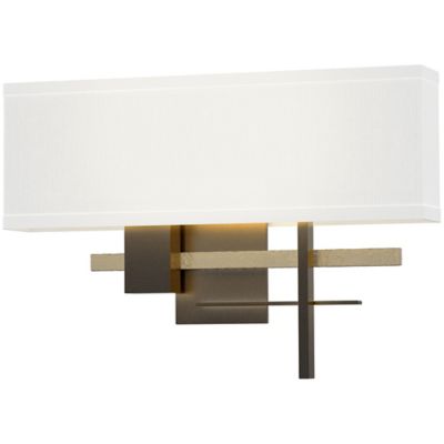 Hubbardton Forge Cosmo Aluminum Wall Sconce - Color: Beige - Size: 2 light 