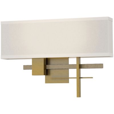 Hubbardton Forge Cosmo Aluminum Wall Sconce - Color: Beige - Size: 2 light 