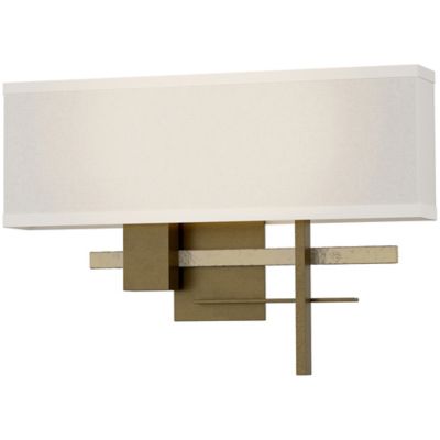 Hubbardton Forge Cosmo Aluminum Wall Sconce - Color: Beige - Size: 2 light 