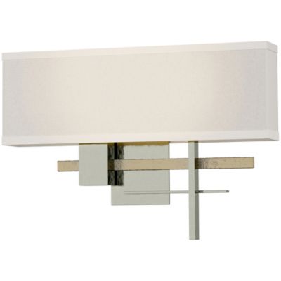 Hubbardton Forge Cosmo Aluminum Wall Sconce - Color: Beige - Size: 2 light 