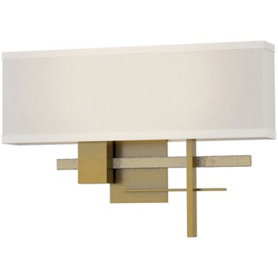 Hubbardton Forge Cosmo Aluminum Wall Sconce - Color: Beige - Size: 2 light 