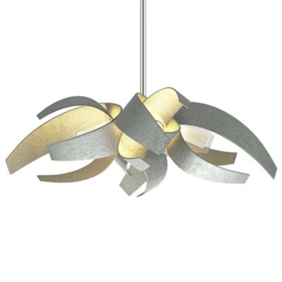 Hubbardton Forge Corona Small Pendant Light - Color: Silver - Size: 4 light