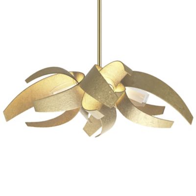 Hubbardton Forge Corona Small Pendant Light - Color: Brass - Size: 4 light 