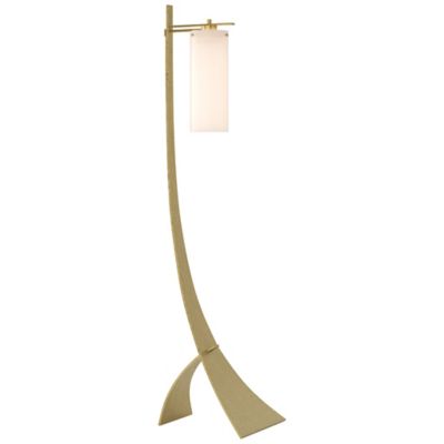 Hubbardton Forge Stasis Floor Lamp Lamp With Glass - Color: Brass - Size: 1