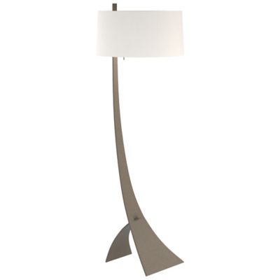 Hubbardton Forge Stasis Floor Lamp Lamp With Glass - Color: Grey - Size: 1 