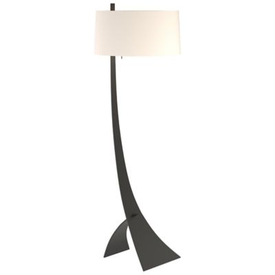 Hubbardton Forge Stasis Floor Lamp Lamp With Glass - Color: Black - Size: 1