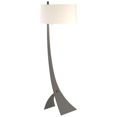 Hubbardton Forge Stasis Floor Lamp Lamp With Glass - Color: Silver - Size: 