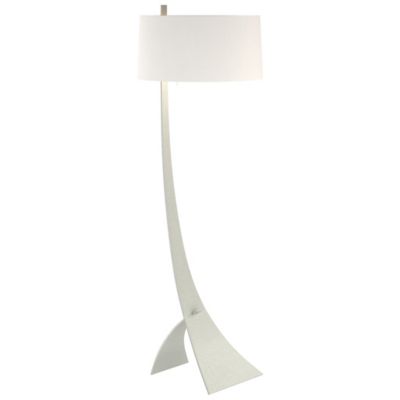 Hubbardton Forge Stasis Floor Lamp Lamp With Glass - Color: Silver - Size: 