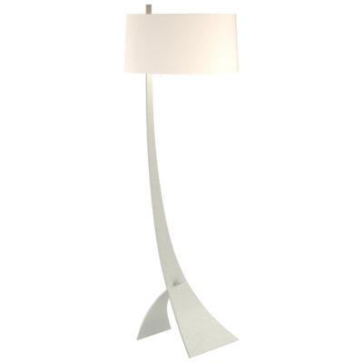 Hubbardton Forge Stasis Floor Lamp Lamp With Glass - Color: Silver - Size: 