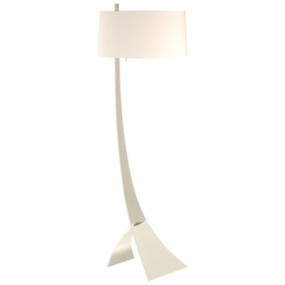 Hubbardton Forge Stasis Floor Lamp Lamp With Glass - Color: Silver - Size: 