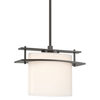 Hubbardton Forge Arc Ellipse Medium Pendant Light - Color: Beige - Size: S