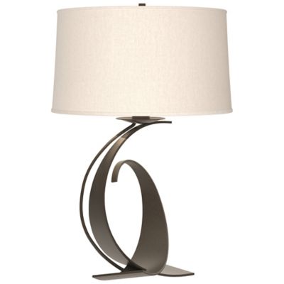 Fullered Impressions Table Lamp - Color: Grey - Size: Medium - Hubbardton Forge 272678-1011