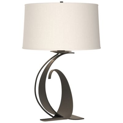 Fullered Impressions Table Lamp - Color: Silver - Size: Medium - Hubbardton Forge 272678-1022