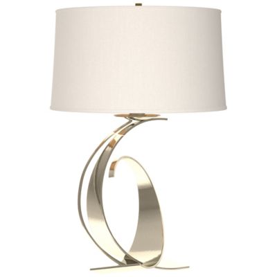 Fullered Impressions Table Lamp - Color: Silver - Size: Medium - Hubbardton Forge 272678-1203