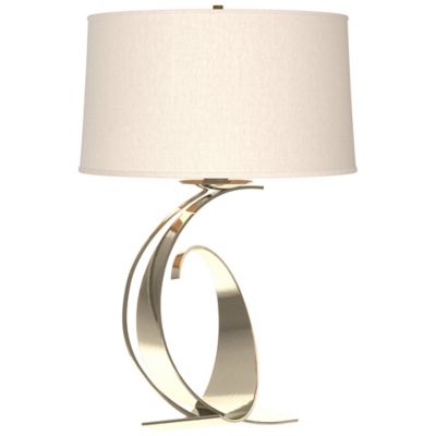 Fullered Impressions Table Lamp - Color: Silver - Size: Medium - Hubbardton Forge 272678-1204