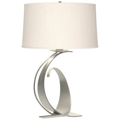 Fullered Impressions Table Lamp - Color: Silver - Size: Medium - Hubbardton Forge 272678-1027