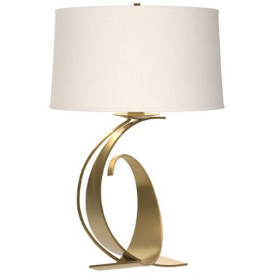 Fullered Impressions Table Lamp - Color: Brass - Size: Medium - Hubbardton Forge 272678-1215