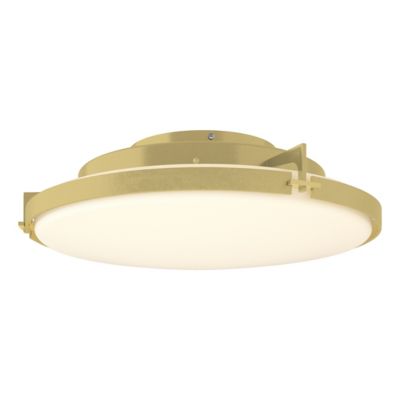 Hubbardton Forge Metra Large LED Flushmount Light - Color: Brass - 126747-1