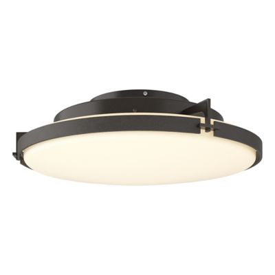 Hubbardton Forge Metra Large LED Flushmount Light - Color: Bronze - 126747-