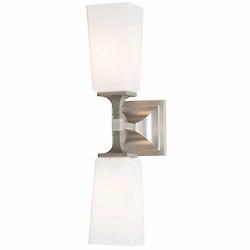 Bunker Hill 2 Light Wall Sconce (Brushed Nickel) - OPEN BOX