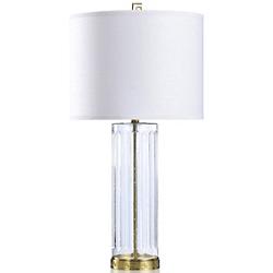 Eddie Clear Polished Brass Table Lamp