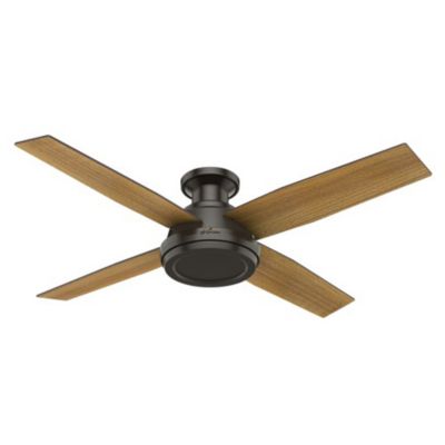 Hunter Fans Dempsey Low Profile Ceiling Fan - Color: White - Number of Blad