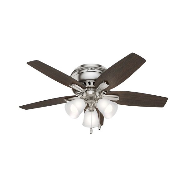 Hunter Fans Newsome Low Profile Ceiling Fan with Light - Color: Brown - 510