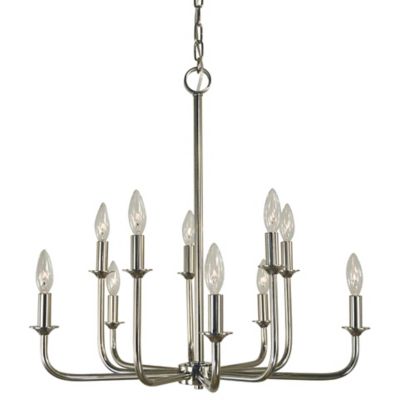 Framburg Lighting Boulevard Chandelier - Color: Silver - Size: 10 light - F