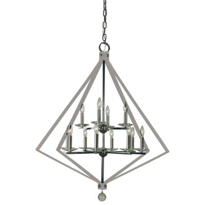 Framburg Lighting Ice 2-Tier Chandelier - Color: Silver - Size: 12 light - 