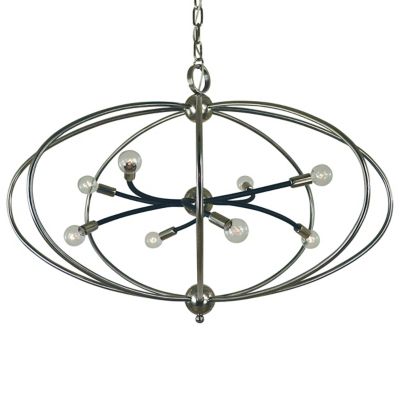 HFR1726217 Framburg Lighting Orbit Chandelier - Color: Silver sku HFR1726217