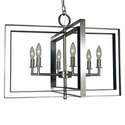 Framburg Lighting Symmetry Chandelier - Color: Silver - Size: 6 light - F-4