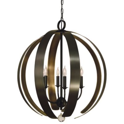 Framburg Lighting Venus Chandelier - Color: Brown - Size: 6 light - F-4779 