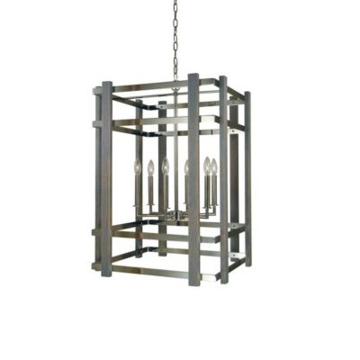 Arcadia Chandelier - Color: Polished Nickel - Size: 6 light - Framburg Lighting F-5264 PN