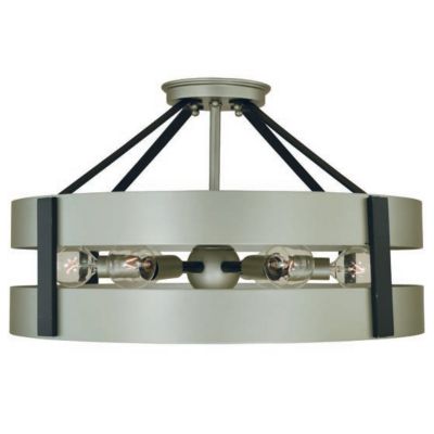 Framburg Lighting Orion Semi-Flushmount Light - Color: Silver - Size: Large