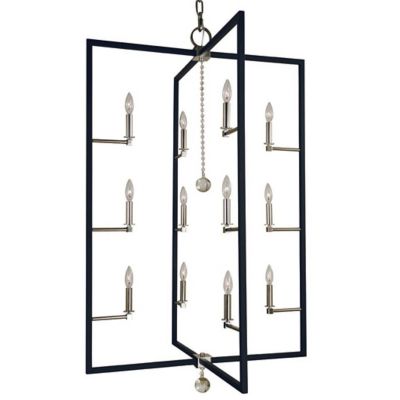 Framburg Lighting Minimalist Elegant Foyer Chandelier - Color: Clear - Size