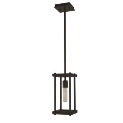 Framburg Lighting Industria Mini Pendant Light - Color: Black - Size: 1 lig