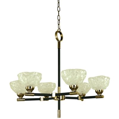 Stonebridge Chandelier - Color: Black - Size: 6 light - Framburg Lighting F-5696 AB/MBLACK