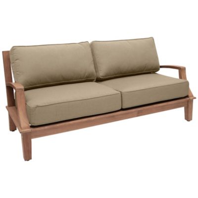 HiTeak Furniture Grande Outdoor Sofa - Color: Natural - HLB947C-CF