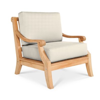 HiTeak Furniture Sonoma Outdoor Deep Seating Club Chair - Color: Natural - 