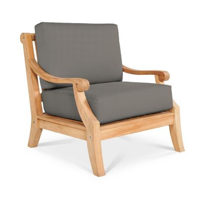 HiTeak Furniture Sonoma Outdoor Deep Seating Club Chair - Color: Natural - 