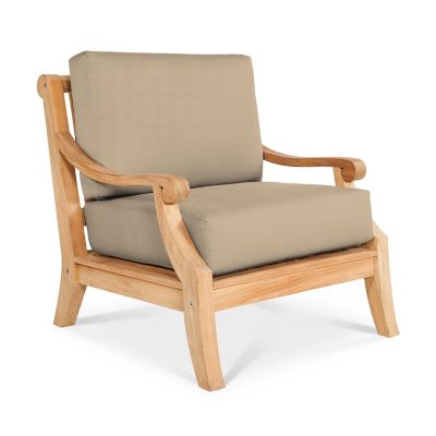 HiTeak Furniture Sonoma Outdoor Deep Seating Club Chair - Color: Natural - 