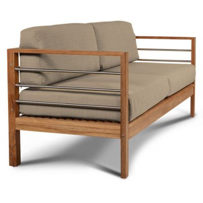 HIT2225399 HiTeak Furniture SoHo Teak Outdoor Sofa - Color: B sku HIT2225399