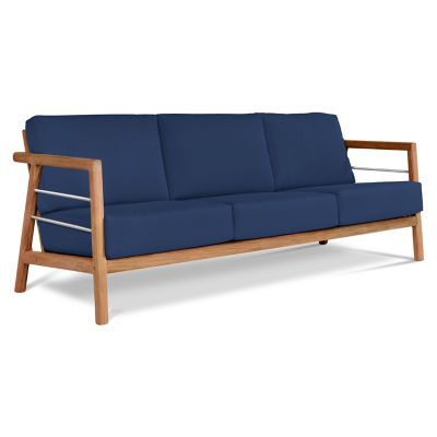 HiTeak Furniture Aalto Deep Seating Outdoor Sofa - Color: Blue - HLB2379C-N