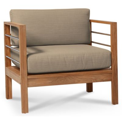 HIT2223763 HiTeak Furniture SoHo Teak Outdoor Club Chair - Co sku HIT2223763