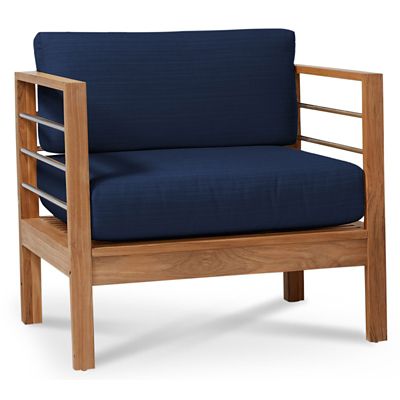 HIT2223764 HiTeak Furniture SoHo Teak Outdoor Club Chair - Co sku HIT2223764