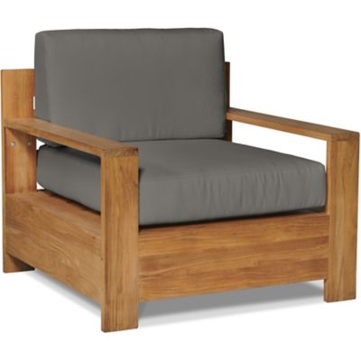 HIT2223883 HiTeak Furniture Qube Teak Outdoor Club Chair - Co sku HIT2223883