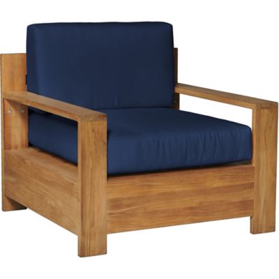 HIT2223879 HiTeak Furniture Qube Teak Outdoor Club Chair - Co sku HIT2223879