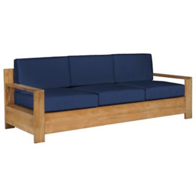 HIT2223888 HiTeak Furniture Qube Teak Outdoor Sofa - Color: B sku HIT2223888