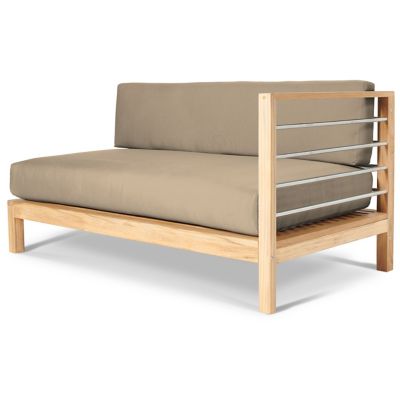 HIT2225303 HiTeak Furniture SoHo Teak Outdoor Sectional Sofa  sku HIT2225303